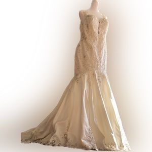 Stunning beaded allure brides Wedding dress- mermaid style